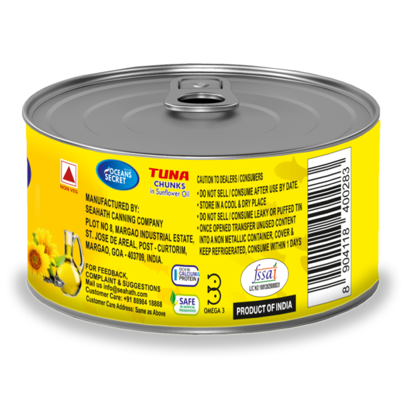 Oceans Secret - Tuna Chunks in Sunflower Oil 180g - Image 5