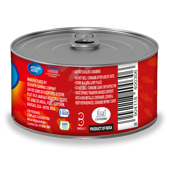 Oceans Secret - Sardines in Sunflower Oil with Red Chilly & Cracked Pepper 180g - Image 3